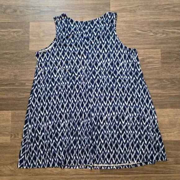 St Johns Bay Ikat Dress Sleeveless Stretch Summer Plus Womens 3X - Picture 2 of 5